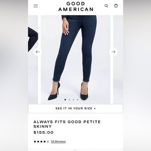 Good American Always Fits Skinny Petite Size 14-18